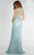 Alyce Paris  - 6521 Two Piece Beaded Lace Long Dress in Blue