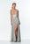 Terani Couture - 151P0036A Sequin Embellished Sweetheart Gown in Silver and Neutral