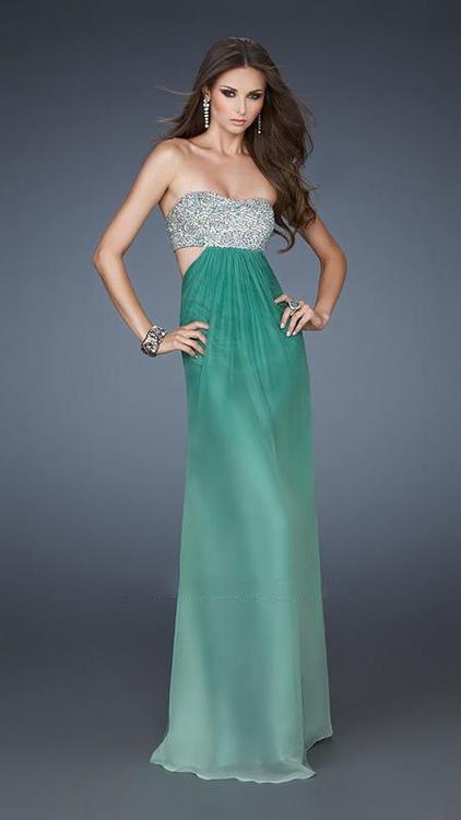 La Femme - Prom Dress 18429 in Green