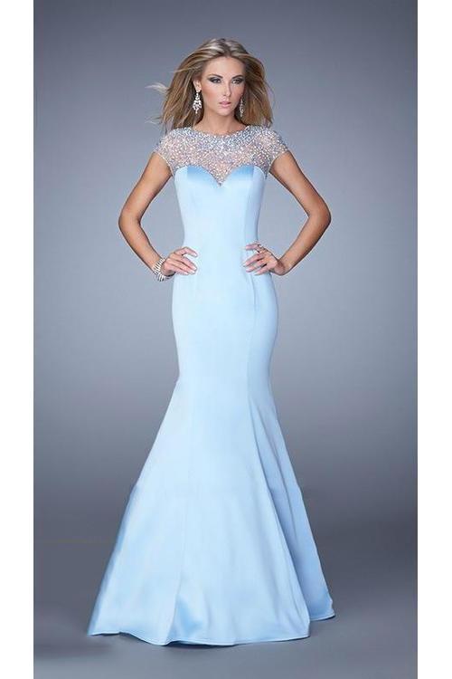 La Femme - 21345 Prom Dress in Blue