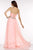 Alyce Paris - 6604 Ruched Strapless A-line Chiffon Gown In Pink