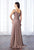 Cameron Blake - 217635W Intricately Ornate A-Line Gown in Neutral
