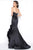 Mac Duggal - Black White Red Style 85513R in Black