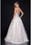 Terani Couture - 1611P1240A Crystal Studded Sweetheart Ball Gown in White and Neutral