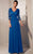 Alyce Paris Black Label - 29364 Laced Top and Sleeves Evening Gown in Blue