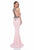 1612P0598A Beaded Illusion Halter Sheath Dress