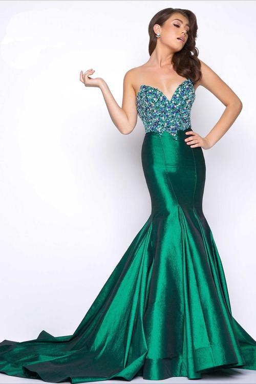 Mac Duggal - Prom Style 62660M in Green