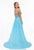 Terani Couture - 1612P0555A Jewel Encrusted Sweetheart Gown in Blue