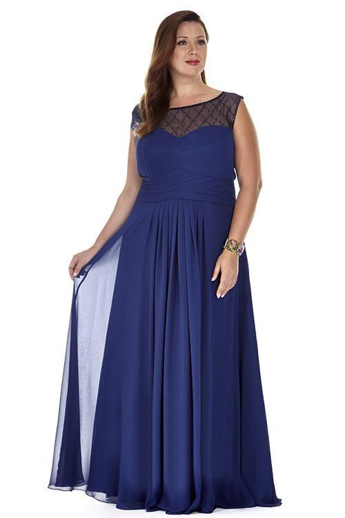 SC4050 Plus Size Dress in Navy
