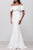 Jovani Ruffled Off-Shoulder Mermaid Dress 49631 In Ivory