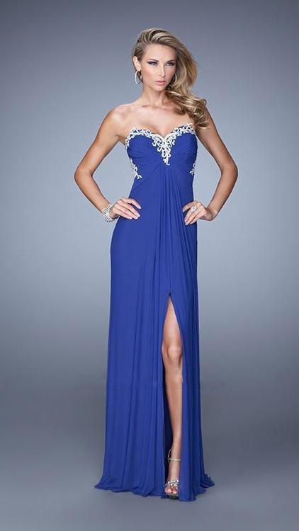 La Femme - 21199 Prom Dress in Blue