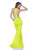 Terani Couture - 1611P0205A Sexy Halter Style Mermaid Gown in Yellow