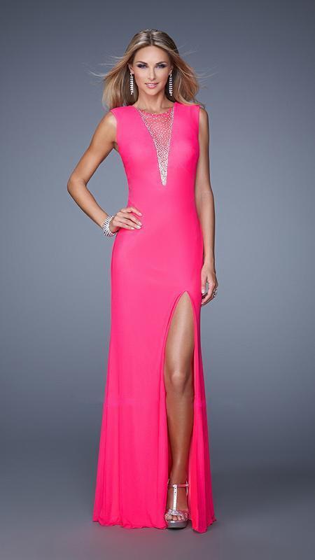 La Femme - 21112 Prom Dress in Pink