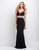 Terani Couture - 151P0063A Sophisticated Sleeveless Evening Gown in Black