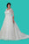 Long Lace Illusion Dress with Quarter Length Sleeves SC5216