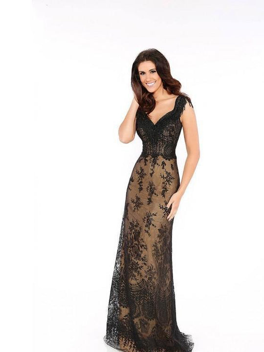 Mon Cheri Tb Evenings Mce11605 Tulle and Lace Evening Dress