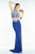 Alyce Paris - 6548 Dress in Blue-Iridescent Silver