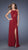 La Femme - 20092 Long Net Jersey Prom Dress in Red