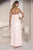 Alyce Paris Jean De Lys - 29731 Ruched Strapless Chiffon Evening Gown in Pink