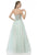 Terani Couture - 1611P1096A Crystal Studded Sweetheart Tulle Gown  in Green and Neutral