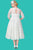 Lace Long Dress with Quarter Length Sleeves SC5212
