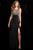 48687 Embellished Evening Gown with Side Slit