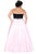 Gorgeous Color Blocked Sweetheart A-Line Gown SC7207