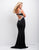 Terani Couture - 151P0063A Sophisticated Sleeveless Evening Gown in Black