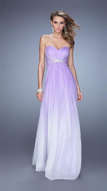 La Femme - 20885 Prom Dress in Purple