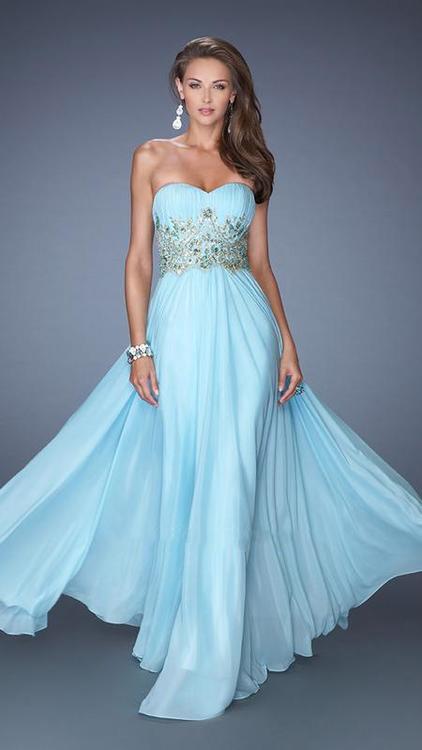 La Femme - Prom Dress 19233 in Ice Blue