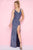 Mac Duggal - Flash Style 1068L in Blue and Multi-Color