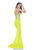 Terani Couture - 1611P0205A Sexy Halter Style Mermaid Gown in Yellow