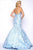 Mac Duggal - 66018M Prom Style in Blue and Floral