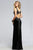 s7806 Jersey sweetheart evening dress with detail beading and front cut-outs