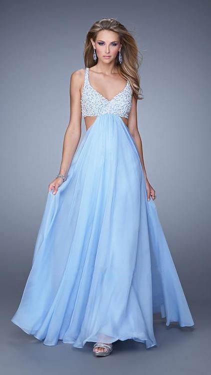 La Femme - Prom Dress 20942 in Cloud Blue