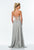 Terani Couture - 151P0036A Sequin Embellished Sweetheart Gown in Silver and Neutral