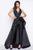 Mac Duggal - 80628R Black White Red Style in Black