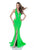 Terani Couture - 1611P0214A Cutout Detailed Mermaid Gown in Green