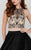 Tiffany Homecoming - Extravagant Scoop Neck A-line Satin Dress 16188 In Black and Neutral