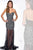 Milano Formals - Bejeweled Sweetheart Long Gown in Black