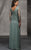 Alyce Paris Black Label - 29364 Laced Top and Sleeves Evening Gown in Green