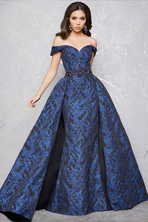 Mac Duggal - Couture Dresses Style 80675D in Blue