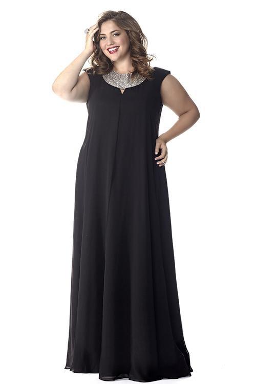 CE1526 Plus Size Dress in Black