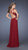 La Femme - 20092 Long Net Jersey Prom Dress in Red