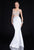 Terani Couture - 1611P1011A Two-Piece Crystal Studded Mermaid Dress in White