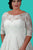 Long Lace Illusion Dress with Quarter Length Sleeves SC5216