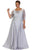 Long Lace Dress with Quarter Length Sleeves SC4097