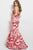 49655 Embellished Printed Mermaid Dress
