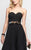Alyce Paris Strapless Sweetheart Culotte Jumpsuit 2575 In Black