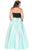 Gorgeous Color Blocked Sweetheart A-Line Gown SC7207